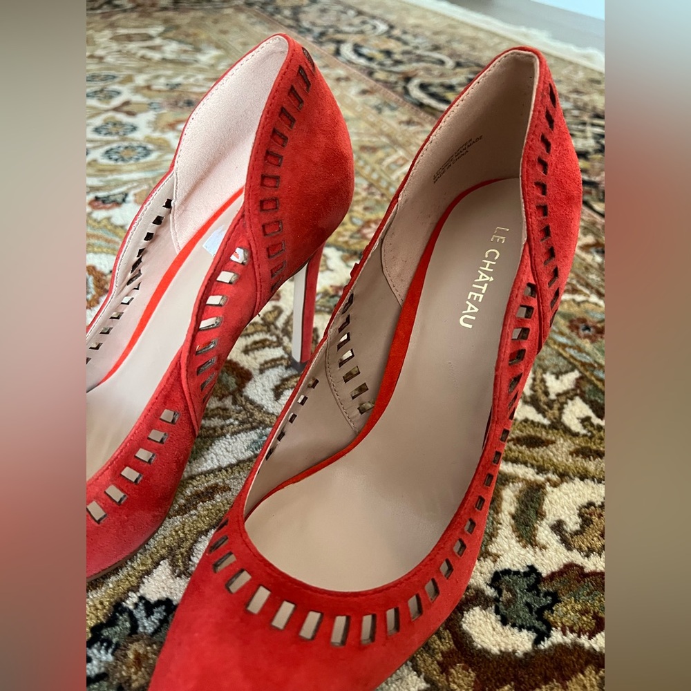 Le Château Coral Classic Heel – 100% Suede Leather - Picture 4 of 11